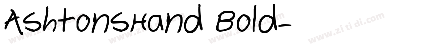 AshtonsHand Bold字体转换